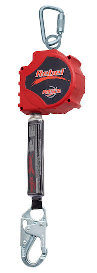 DBI/SALA 3100431 20' Protecta Rebel Single Leg Self Retracting Polyester Web Lifeline With Steel Snap Hook, Swiveling Anchorage And Anchorage Carabiner