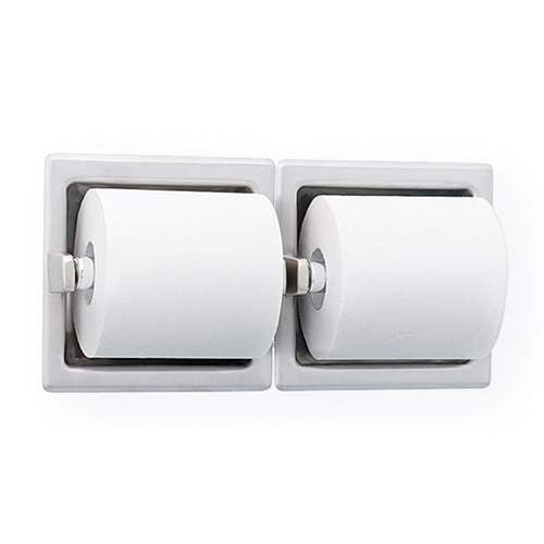 Bradley 5124-000000 Toilet Tissue Dispenser, Recessed, Dual