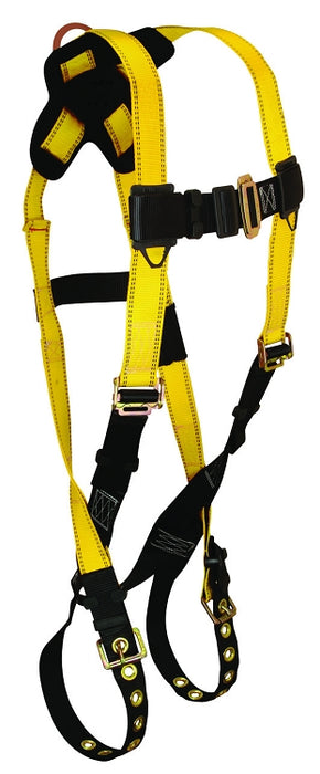 FallTech 7021 Journeyman Harness, Back D-ring, TB Legs & MB Chest, UniFit