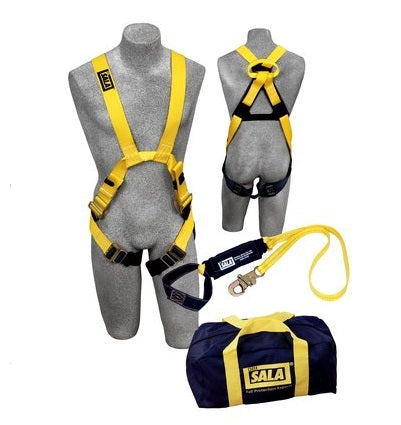 3M DBI-SALA 1150913 Utility Arc Flash Fall Protection Kit, Harness, Lanyard, Medium, 6 ft