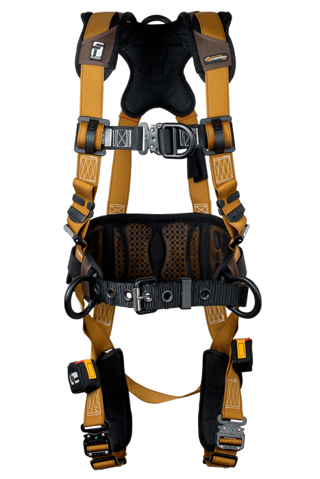 Falltech 7083BFDS Advanced ComforTech Gel Construction Belted, Climbing Harness