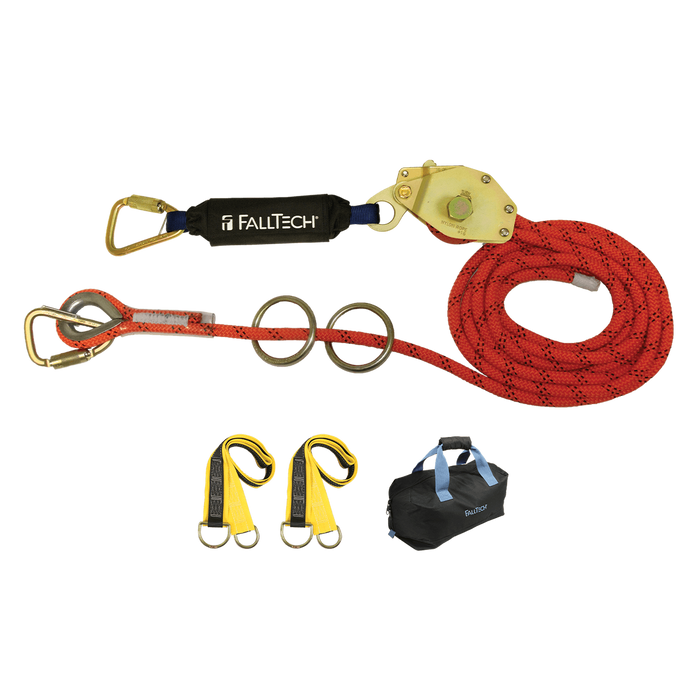 Falltech 77302K 30' Temp HLL Kit 2-person Kernmantle w/Energy Absorber