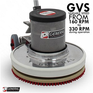 GENERAL Floorcraft GVS-20 GENERAL FloorCraft 20" Floor Machine 160~330-RPM Variable Speed