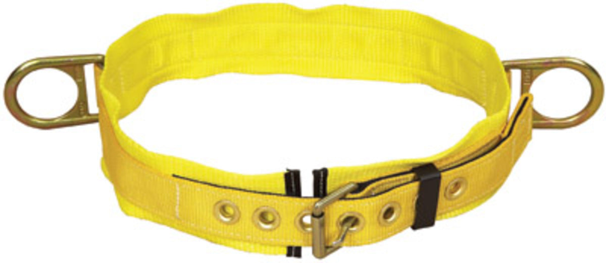 DBI/SALA 1000026 2X 1 3/4 Polyester Web Body Belt With Tongue Buckle, Side D-Ring And 3 Back Pad