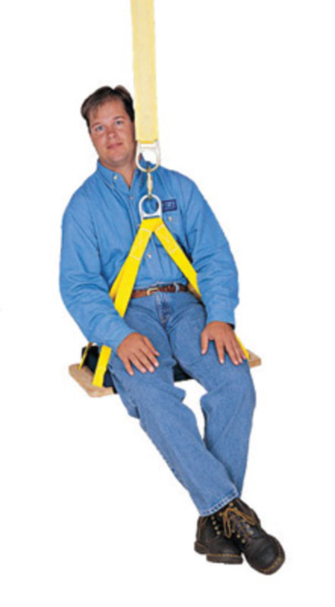 3M DBI SALA DBI/SALA 1001170 Universal 1 3/4 Polyester Web Boatswain's Chair With Suspension D-Ring, Seat Cushion And 12 X 24 X 1 Rigid Board