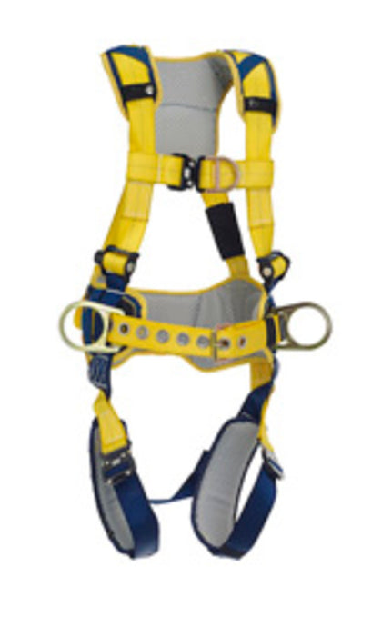 DBI/SALA 1100523 X-Large Delta Construction Style Positioning/Climbing Harness With Back, Front And Side D-rings, Belt With Pad, Quick Connect Buckle Leg And Chest Straps