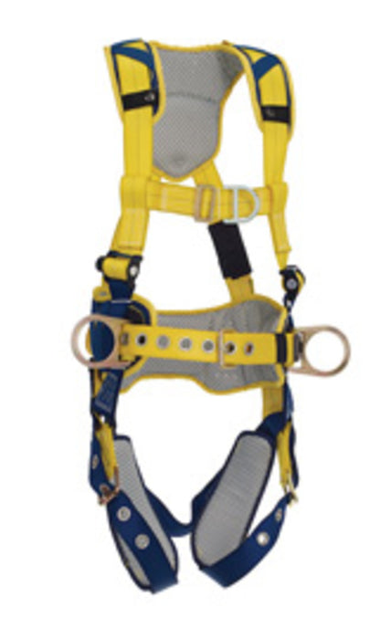DBI/SALA 1100635 X-Large Delta Construction Style Positioning/Climbing Harness With Back, Front And Side D-Rings, Belt With Pad, Tongue Buckle Leg Straps And Comfort Padding