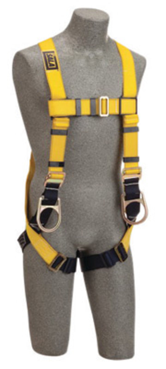 3M DBI SALA DBI/SALA 1101459 X-Large Delta No-Tangle Construction/Full Body/Vest Style Harness With Back And Side D-Ring, Pass-Thru Leg Strap Buckle