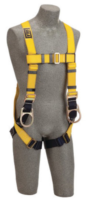 DBI/SALA 1101641 Small Delta Construction/Full Body/Vest Style Harness With Back And Side D-Rings, Non-Slip Chest Strap, Parachute Buckles On Lower Shoulder Strap, Pass-Through Buckle Leg Strap And Tongue Buckle Body Belt With Foam Back Pad