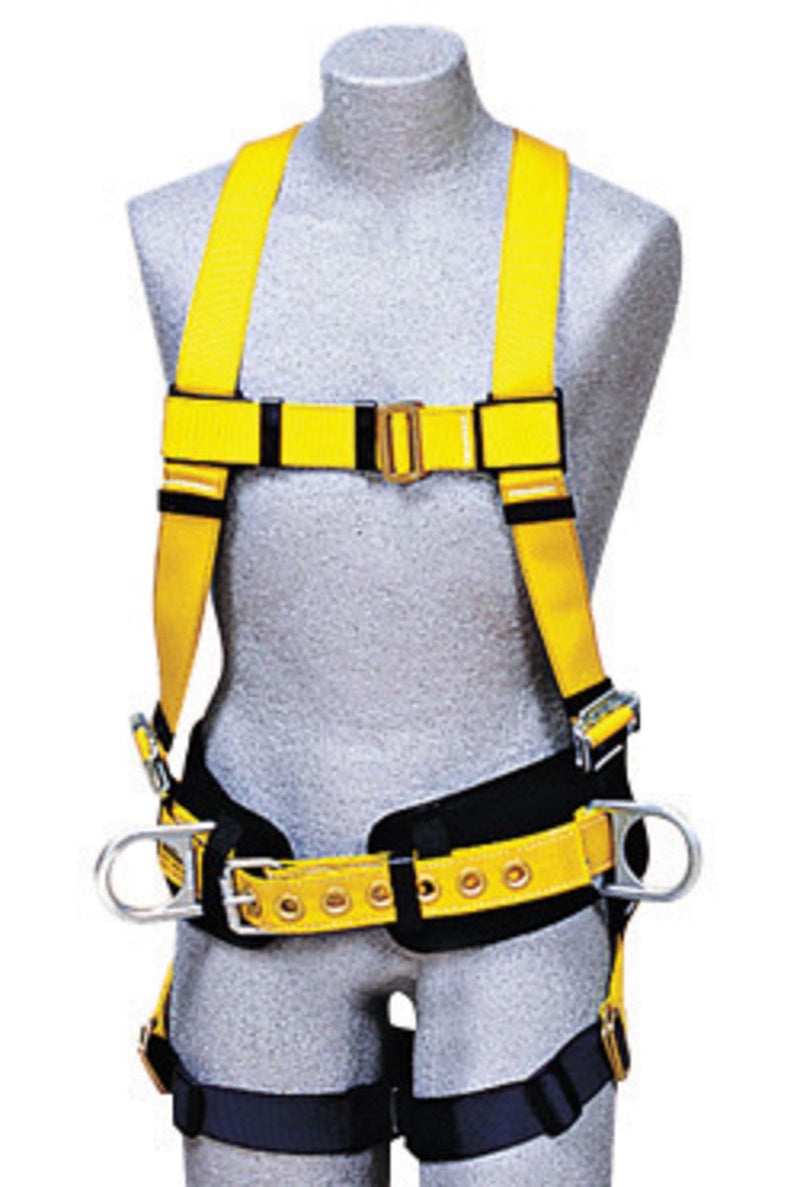 3M DBI SALA DBI/SALA 1101643 Large Delta Construction/Full Body/Vest Style Harness With Stand Up Rear And Side D-Rings, Pass Thru Buckle Leg Strap