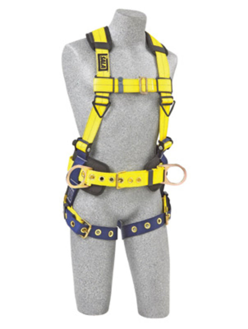 3M DBI SALA DBI/SALA 1101659 2X Delta II No-Tangle Construction/Full Body/Vest Style Harness With Front And Back D-Ring, Belt With Sewn-In Back And