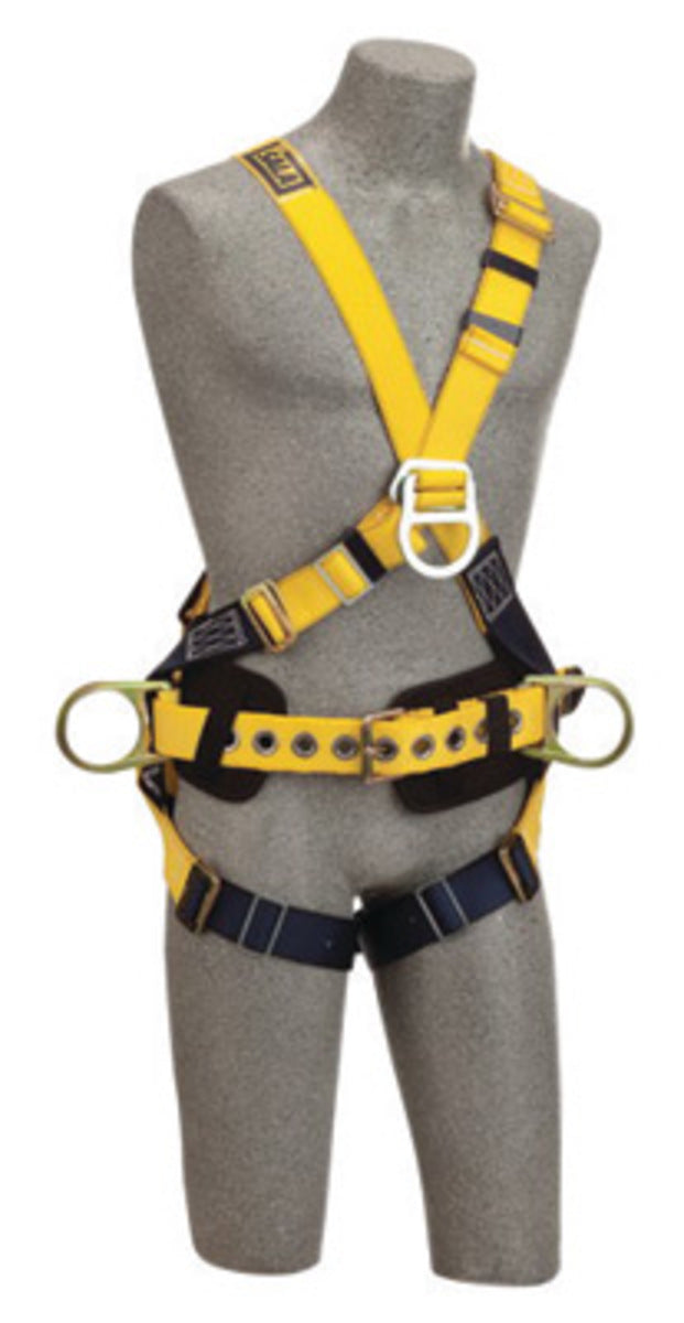 3M DBI SALA DBI/SALA 1101810 Medium Delta No-Tangle Construction/Cross Over/Full Body Style Harness With Back, Front And Side D-Ring, Body Belt With