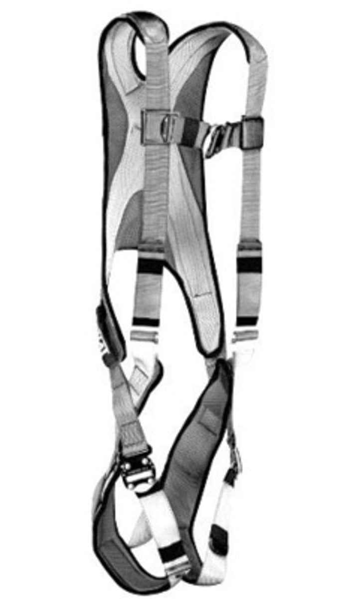 3M DBI SALA DBI/SALA 1101886 X-Large ExoFit Full Body Style Harness With (3) Vertical D-Ring With 18 Extension And Tongue Buckle, Full Body Harnesses