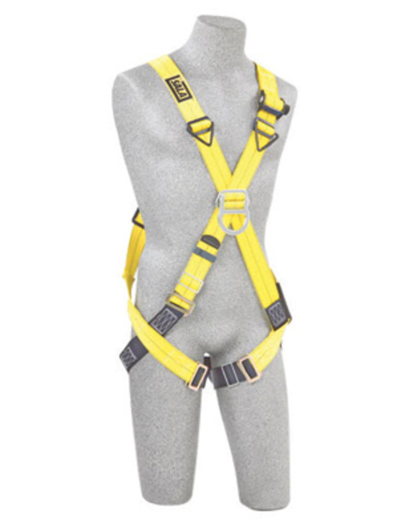 3M DBI SALA DBI/SALA 1102010 Universal Delta No-Tangle Cross Over/Full Body Style Harness With Back And Front D-Ring And Pass-Thru Leg Strap Buckle