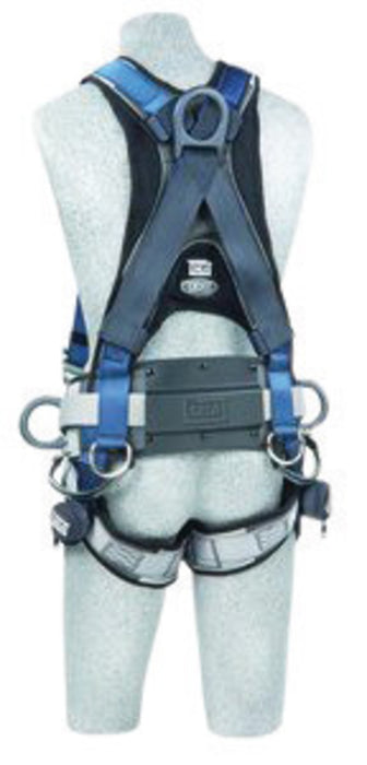 DBI/SALA 1102388 X-Large ExoFit Full Body/Vest Style Harness With Front, Back And Side D-Ring, Quick Connect Leg Strap Buckle, Sewn-in Hip Pad And Belt With Tool Loops