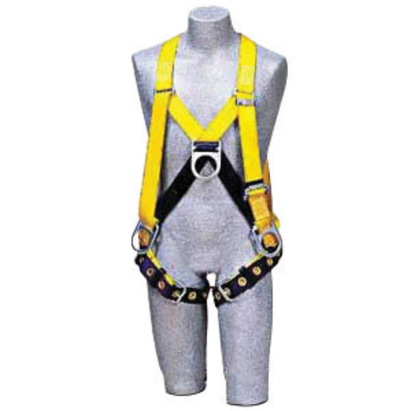 3M DBI SALA DBI/SALA 1102928 X-Large Delta II Full Body Style/Step-In Style Harness With Stand Up Rear D-Ring, Front D-Ring And Tongue Buckle Leg