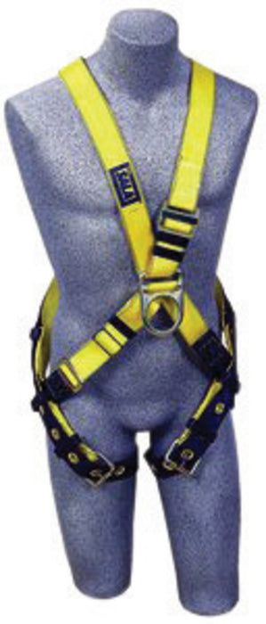 DBI/SALA 1102950 Universal Delta No-Tangle Cross Over/Full Body Style Harness With Back And Front D-Ring And Tongue Leg Strap Buckle