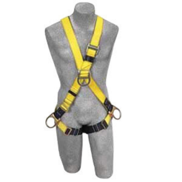 DBI/SALA 1103375 Universal Delta No-Tangle Cross Over Style Harness With Back, Front And Side D-Ring, Pass-Thru Leg Strap Buckle And Comfort Padding