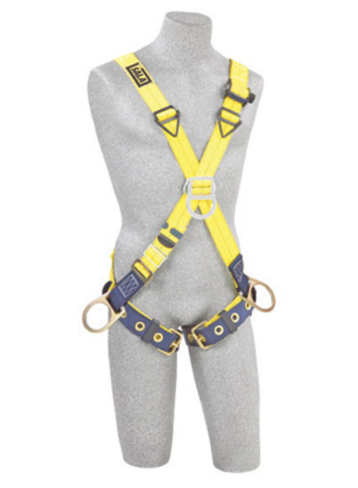 DBI/SALA 1103376 X-Large Delta Positioning/Climbing Cross Over Style Harness With Back, Front And Side D-Rings And Tongue Buckle Leg Strap