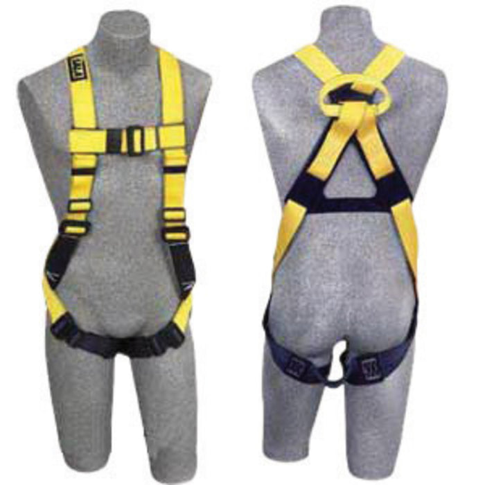 DBI/SALA 1104734 Large Full Body/Vest Style Harness With Non-Slip Chest Strap, Parachute Buckle, Pass- Thru Buckle Leg Straps, Non-Conductive/Non-Spark PVC Coated Hardware And Web Loop On Back
