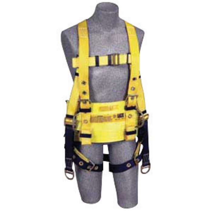 DBI/SALA 1104802 2X Delta II Derrick Style Harness With Back And Lifting D-Rings, Tongue Buckle Legs And Straps For Connection To 1000554 Derrick Belt