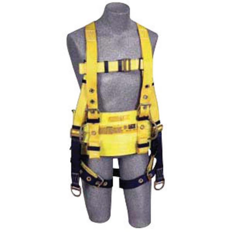 3M DBI SALA DBI/SALA 1104804 Medium Delta II Derrick Style Harness With Back And Lifting D-Rings, Tongue Buckle Legs And Straps For Connection To