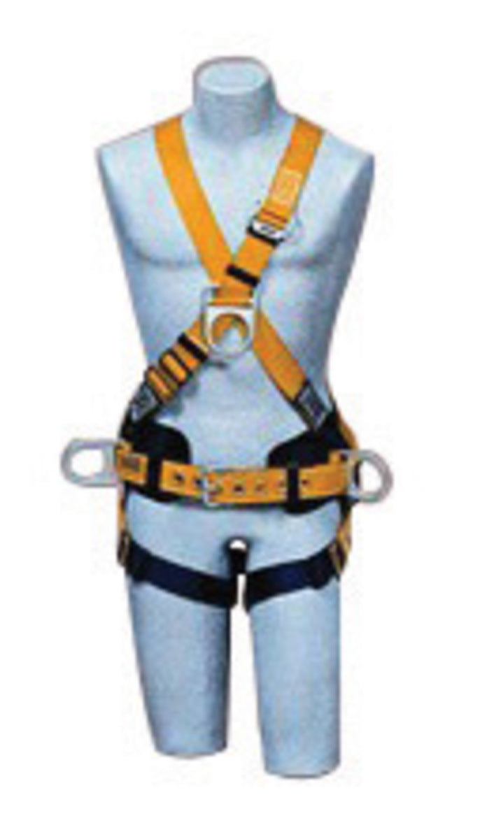 3M DBI SALA DBI/SALA 1105375 Universal Delta Cross Over Style Harness With Back And Front D-Rings, Pass-Through Legs & Non-Conductive PVC Coated