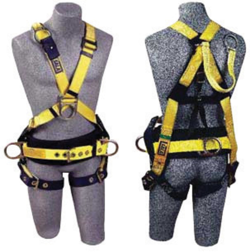3M DBI SALA DBI/SALA 1106380 X-Large Delta II Crossover Style Harness With Back D-Ring With 18 Inch Extension, Adjustable Front D-Ring, Body Belt