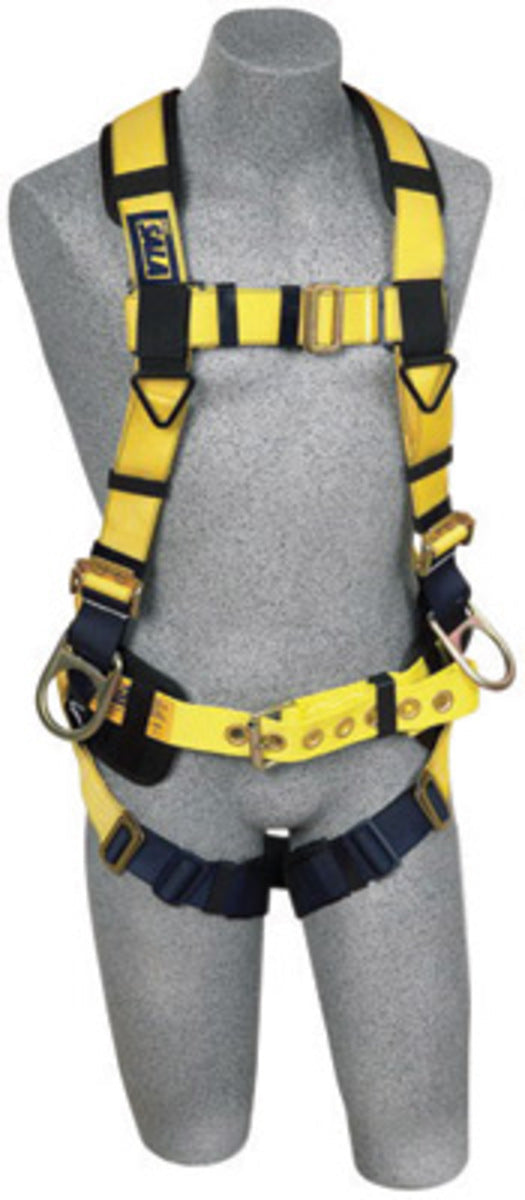 3M DBI SALA DBI/SALA 1106451 Medium ExoFit No-Tangle Full Body/Vest/Iron Worker Style Harness With Back And Side D-Ring, Pass-Thru Leg Strap Buckle