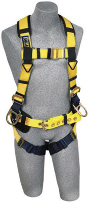 DBI/SALA 1106451 Medium ExoFit No-Tangle Full Body/Vest/Iron Worker Style Harness With Back And Side D-Ring, Pass-Thru Leg Strap Buckle, Belt With Adjustable Support Strap And Pad, Shoulder Pad And Reinforced Seat Strap