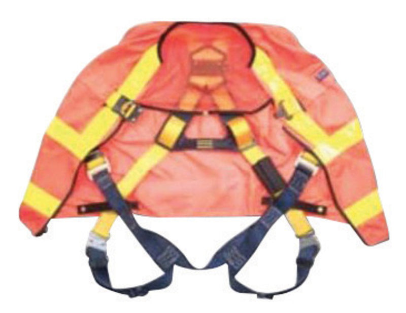 3M DBI SALA DBI/SALA 1107466 X-Large Delta Hi-Viz Orange Full Body/Workvest Style Harness With Back D-Ring, Pass-Thru Chest And Leg Strap Connection