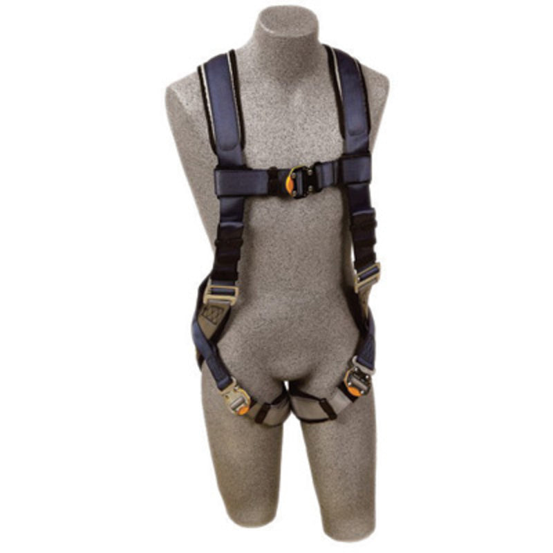 3M DBI SALA DBI/SALA 1107981 X-Large ExoFit Full Body/Vest Style Harness With Back D-Ring, Quick Connect Chest And Leg Strap Buckle, Loops For Body