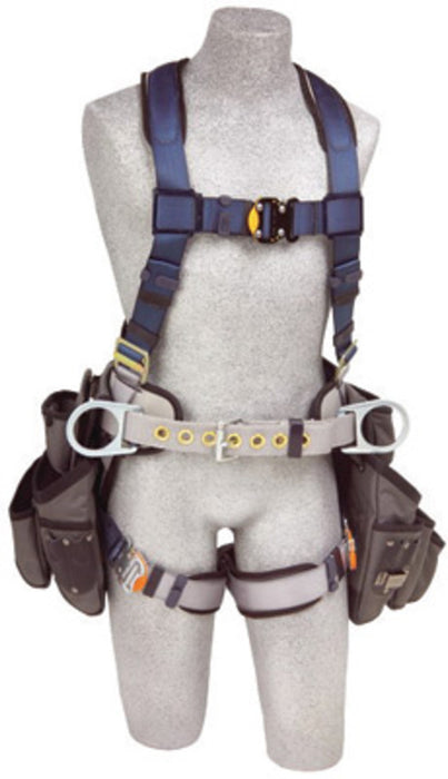 DBI/SALA 1108516 Small Exofit Construction/Vest Style Harness With Back And Side D-Rings, Quick Connect Buckle Leg Strap, Belt With Pad, Built-In Comfort Padding And Tool Pouches