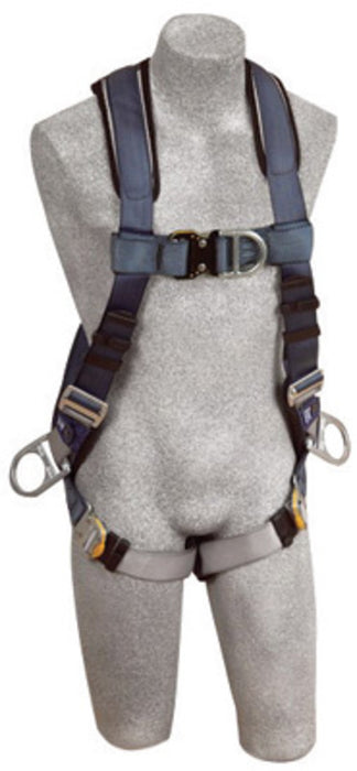 DBI/SALA 1108600 Small ExoFit Full Body/Vest Style Harness With Back, Front And Side D-Ring, Quick Connect Chest And Leg Strap Buckle, Built-In Comfort Padding And Loops For Body Belt