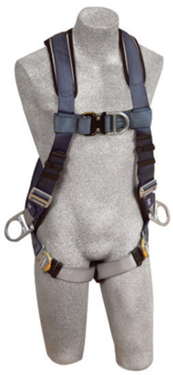 3M DBI SALA DBI/SALA 1108606 X-Large ExoFit Full Body/Vest Style Harness With Back, Front And Side D-Ring, Quick Connect Chest And Leg Strap Buckle