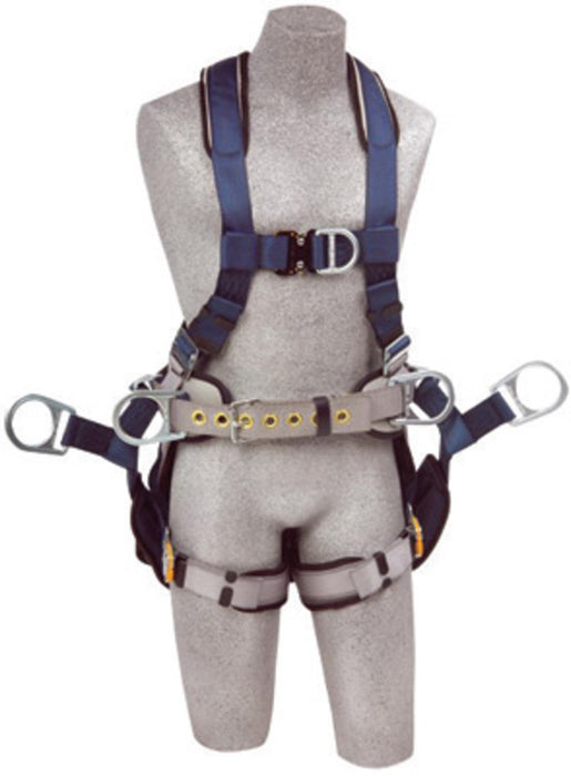 DBI/SALA 1108651 Medium ExoFit Full Body/Vest Style Harness With Back, Side And Front D-Ring, Belt With Pad, Seat Sling With Suspension D-Ring, Quick Connect Chest And Leg Strap Buckle And Built-In Comfort Padding