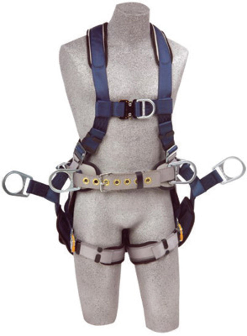 3M DBI SALA DBI/SALA 1108652 Large ExoFit Full Body/Vest Style Harness With Back, Side And Front D-Ring, Belt With Pad, Seat Sling With Suspension