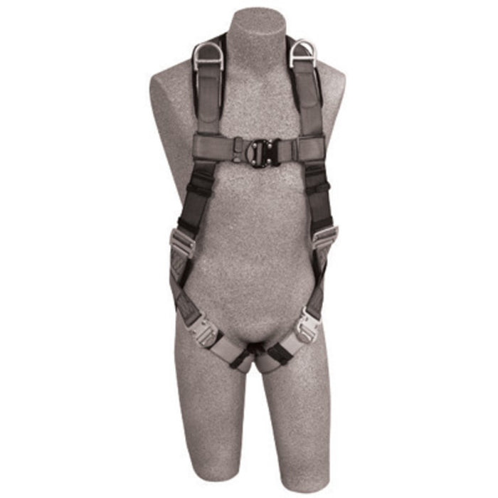 DBI/SALA 1108577 Large ExoFit Full Body/Vest Style Harness With Back And Side D-Ring, Quick Connect Chest And Leg Strap Buckle, Loops For Body Belt And Built-In Comfort Padding