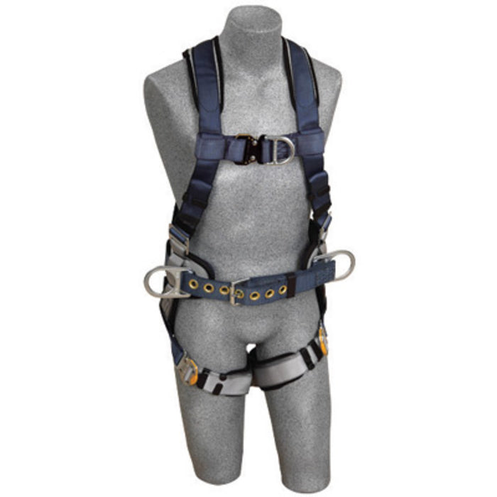 DBI/SALA 1108976 X-Small Exofit Positioning/Climbing Construction Style Harness With Back, Front And Side D-Rings, Quick Connect Buckle Leg Strap, Belt With Sewn-in Back Pad And Built-In Comfort Padding