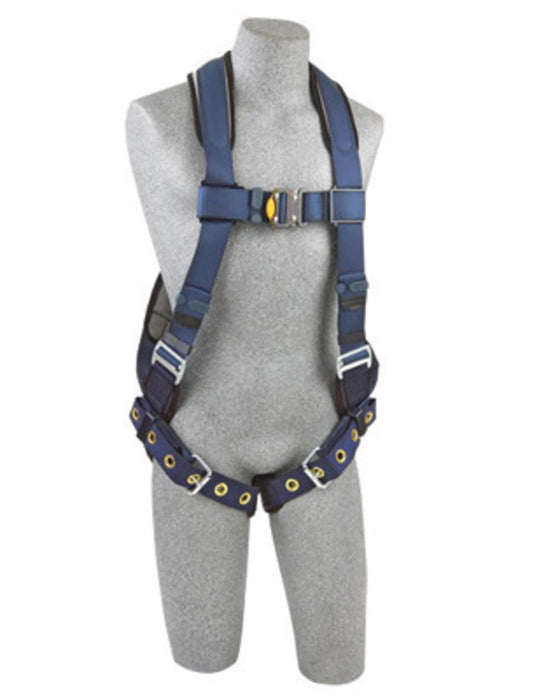 DBI/SALA 1109355 Medium ExoFit Full Body/Vest Style Harness With Back D-Ring, Tongue Leg Strap Buckle, Quick Connect Chest Strap Buckle, Loops For Body Belt And Built-In Comfort Padding