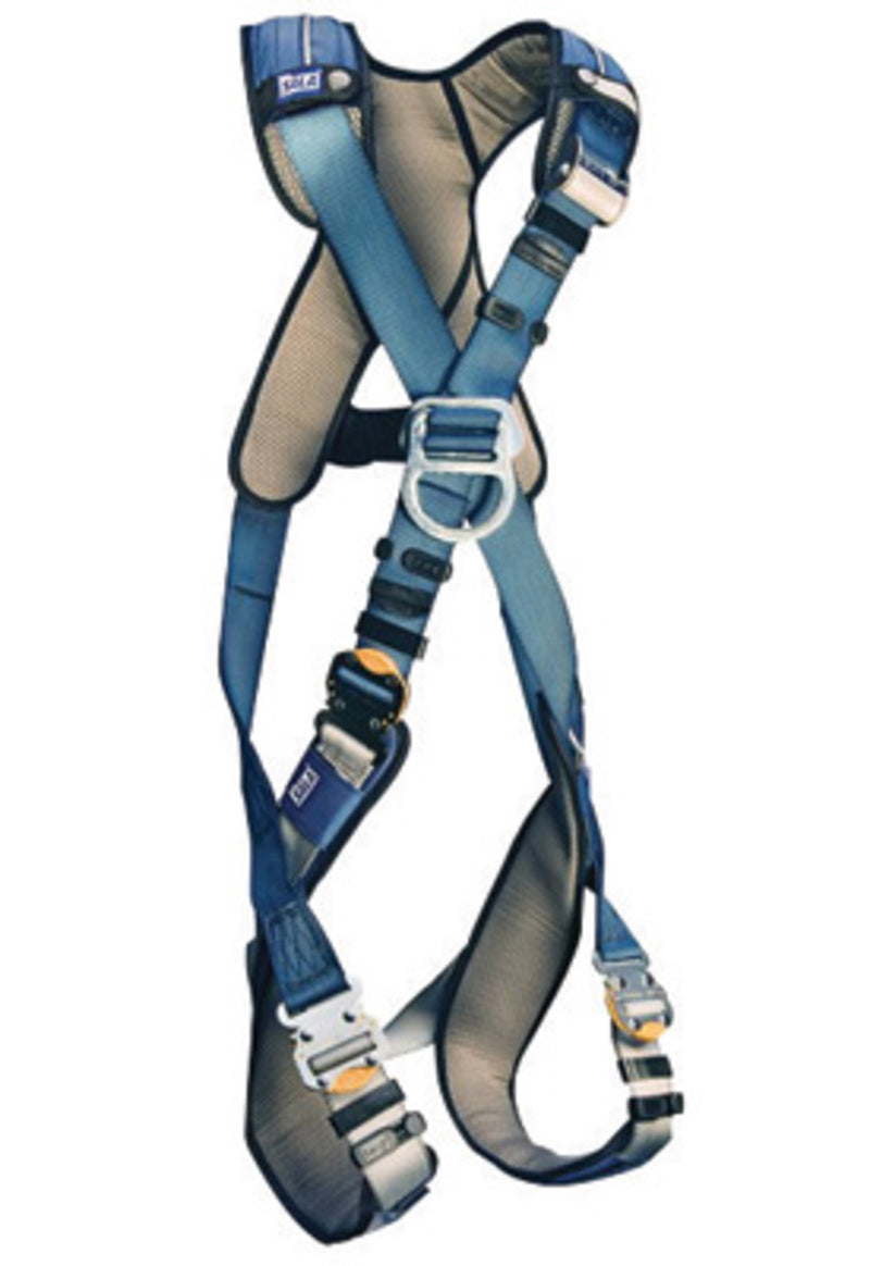 3M DBI SALA DBI/SALA 1109803 X-Large ExoFit XP Cross Over/Full Body Style Harness With Back And Front D-Ring, Quick Connect Leg Strap Buckle, Loops