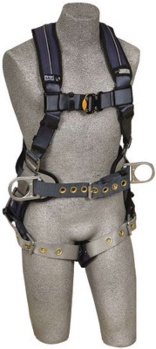3M DBI SALA DBI/SALA 1110177 Large ExoFit XP Construction/Full Body Style Harness With Back And Side D-Ring, Belt With Pad, Tongue Leg Strap Buckle