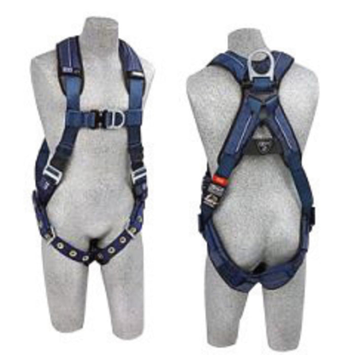 DBI/SALA 1110202 Large ExoFit XP Full Body/Vest Style Harness With Back D-Ring And D-Ring, Loops For Belt, Tongue Leg Strap Buckle And Removable Padding