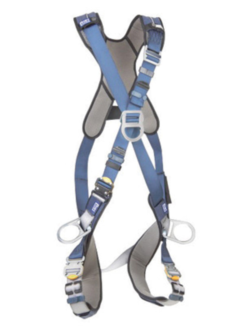 3M DBI SALA DBI/SALA 1110352 Large ExoFit XP Cross Over/Full Body Style Harness With Back, Front And Side D-Ring, Quick Connect Chest And Leg Strap