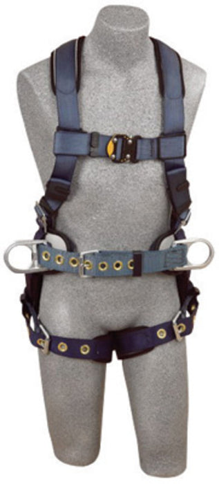 DBI/SALA 1110475 Small ExoFit Construction/Full Body/Vest Style Harness With Back And Side D-Ring, Belt With Pad, Quick Connect Chest Strap Buckle, Tongue Leg Strap Buckle And Built-In Comfort Padding