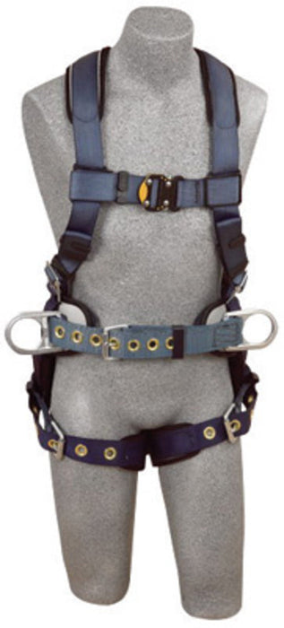 DBI/SALA 1110476 Medium ExoFit Construction/Full Body/Vest Style Harness With Back And Side D-Ring, Belt With Pad, Quick Connect Chest Strap Buckle, Tongue Leg Strap Buckle And Built-In Comfort Padding