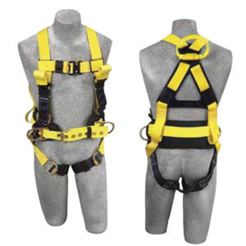 3M DBI SALA DBI/SALA 1110770 Medium Delta II Arc Flash Construction Style Harness With Side D-Ring, Quick Connect Buckle Leg Strap, Belt With Hip