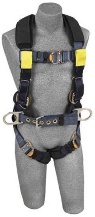 DBI/SALA 1110852 X-Large ExoFit XP Arc Flash Construction/Full Body/Vest Style Harness With Back And Front Web Rescue Loop, Belt With Pad And Side D-Ring, Quick Connect Chest And Leg Strap Buckle, Leather Insulators And Nomex/Kevlar Comfort Padding