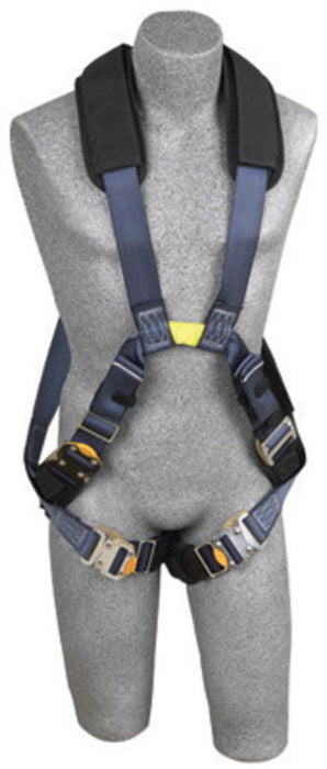 DBI/SALA 1110871 Large ExoFit XP Arc Flash Cross Over/Full Body Style Harness With Back And Front Web Loop, No Metal Above Waist, Quick Connect Leg Strap Buckle And Leather Insulators