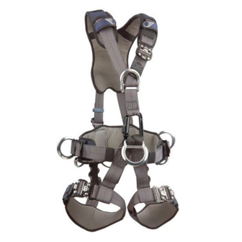 3M DBI SALA DBI/SALA 1110911 Large ExoFit Derrick Full Body Style Harness With Back, Front And Side D-Ring, Tongue Leg Strap Buckle, 18 Extension